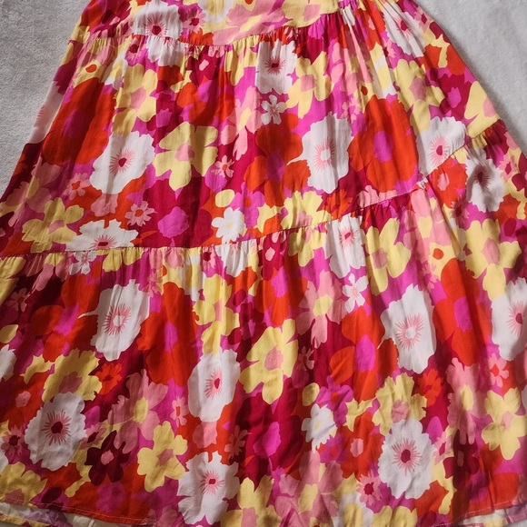 MIKA & GALA  Floral Pink and Red women’s Dress - Picture 4 of 10